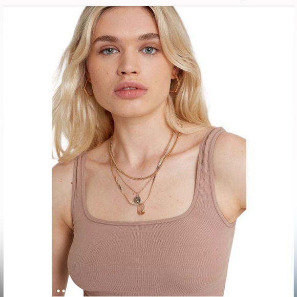 Free People Square One Seamless Cami in Nude - Picture 12 of 14